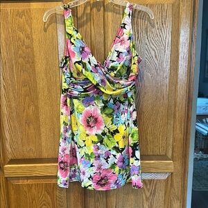 Catalina Floral One Piece Swimsuit - Pink, Yellow, Green